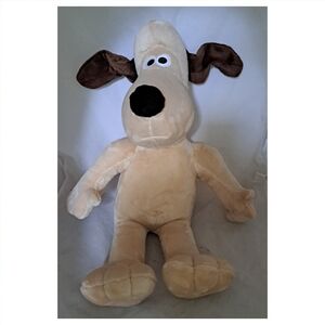 Wallace & Gromit Large 24-inch Dog Plush Stuffed Animal Ears Wired for Posing
